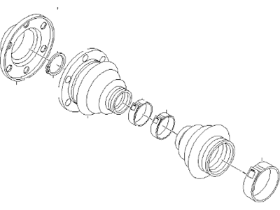 BMW 33-21-1-229-213 Repair Kit Bellows, Exterior