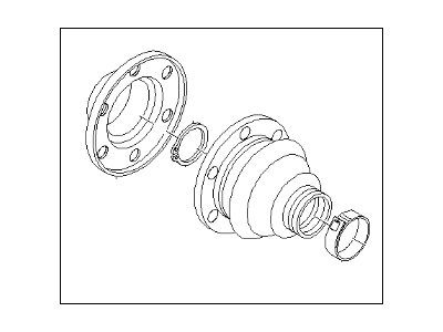 BMW 33-21-7-529-916 Repair Kit Bellows, Interior