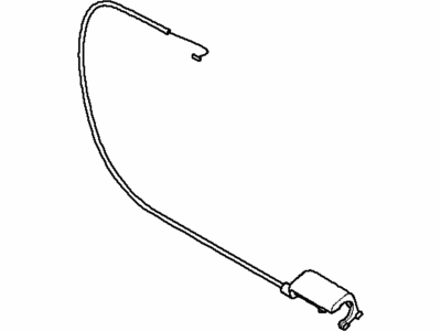 BMW 51-24-7-056-411 Bowden Cable, Emergency Unlocking