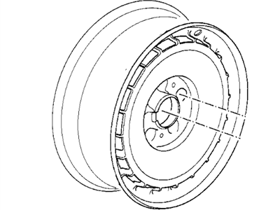 BMW 36-11-1-180-324 Alloy Rim, Forged