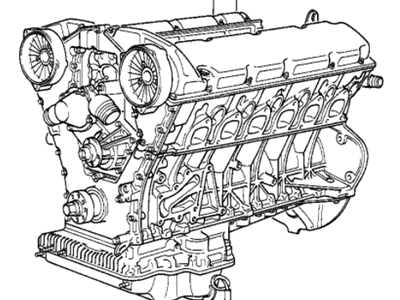 BMW 11-00-9-070-804 Exchange Short Engine