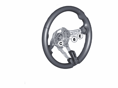 BMW 32-30-7-847-454 Steering Wheel Leather