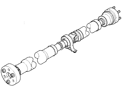 BMW 26-10-7-573-495 Rear Drive Shaft Assembly
