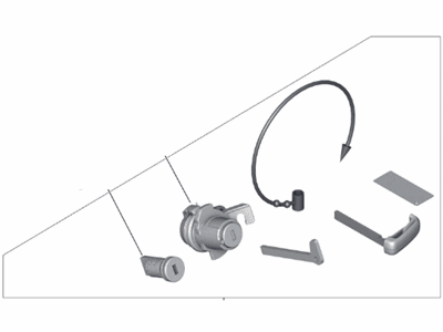 BMW 51-21-7-444-578 SET UNIFORM LOCKING SYSTEM