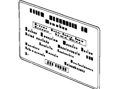 BMW 64-50-1-380-982 Label "Air Condition"