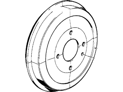 BMW 34-21-1-158-556 Brake Drum