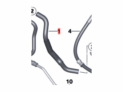 BMW 32-41-6-794-671 Suction Hose
