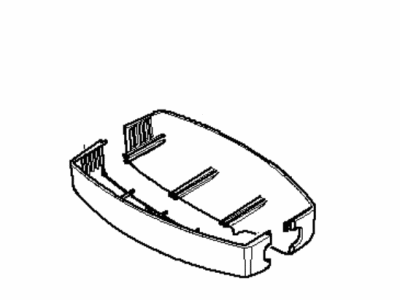 BMW 51-16-7-117-761 Set Of Covers Mirror Baseplate