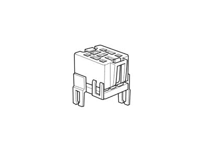 BMW 61-13-1-389-111 Relay Receptacle, Black White
