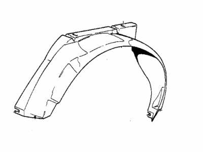 BMW 51-71-1-935-841 Cover, Wheel Housing, Front Left