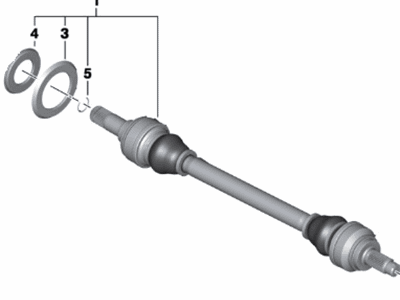 BMW 33-20-7-609-530 Right Cv Axle Assembly
