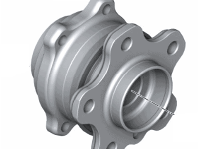BMW 33-40-6-893-687 WHEEL HUB WITH BEARING, REAR