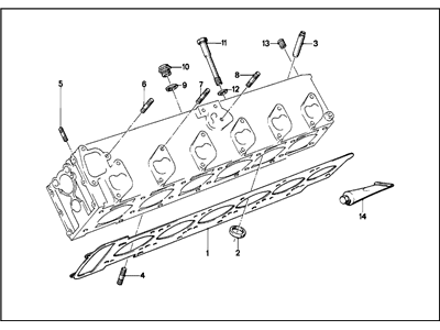 BMW 11-12-9-065-640 Gasket Set Cylinder Head Asbestos Free