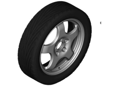 BMW 36-11-6-796-144 Emergency Wheel, Light Alloy