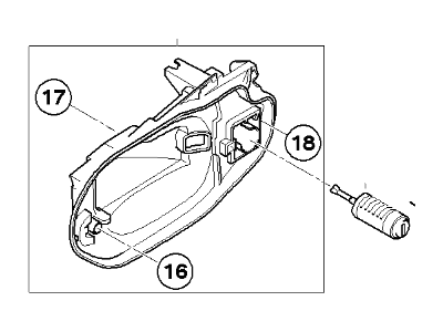 BMW 51-21-3-449-072 Key Left Catch Carrier