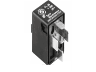 BMW 61-36-1-388-364 Relay, Two-Pole Make Contact, Black