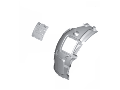 BMW 51-71-7-312-837 Cover, Wheel Arch, Frontsection, Front Left