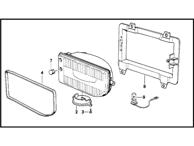 BMW 63-17-1-385-945 Fog Lights, Left