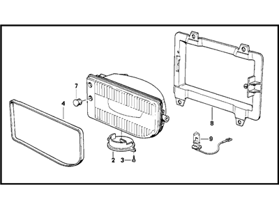 BMW 63-17-1-385-946 Fog Lights, Right