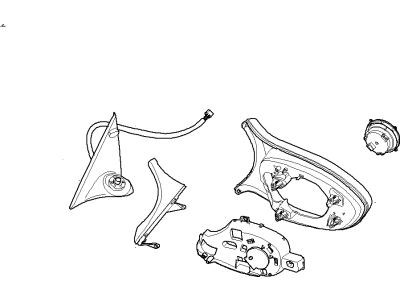 BMW 51-16-8-041-911 Outside Mirror Heated With Memory, Left