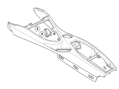 BMW 51-16-6-972-571 Centre Console Leather, Drink Holder