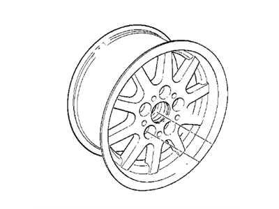 BMW 36-11-1-181-875 Light Alloy Rim