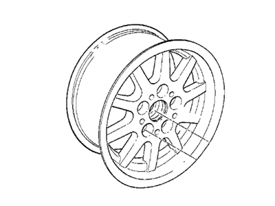 BMW 36-11-1-182-304 Light Alloy Rim