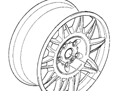 BMW 36-11-2-228-150 Light Alloy Rim