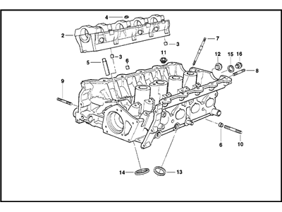 BMW 11-12-1-739-980 Bearing Ledges Cylinder Head