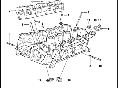 BMW 11-12-1-739-913 Bearing Ledges Cylinder Head