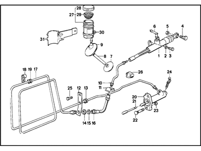 BMW 21-52-1-159-637 Repair Kit Output Cylinder Clutch