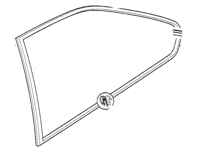 BMW 51-36-1-977-497 Left Vent Window Gasket