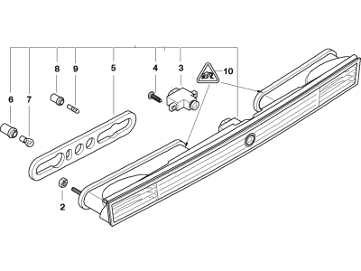 BMW 63-21-6-904-166 Rear Light In Trunk Lid, Centre