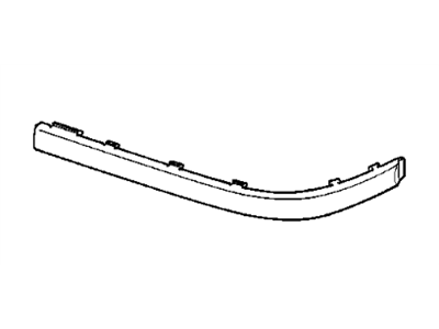 BMW 51-11-8-146-077 Rubber Strip Left