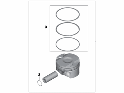 BMW 11-25-7-559-434 Piston Rings Repair Kit