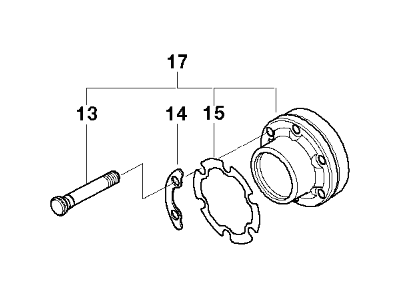 BMW 26-11-7-503-103 Constant-Velocity Joint Wth Knurled Bush