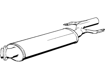 BMW 18-12-1-177-112 Sedan Front Silencer