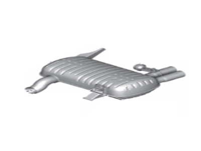 BMW 18-30-7-566-934 Rear Exhaust Muffler