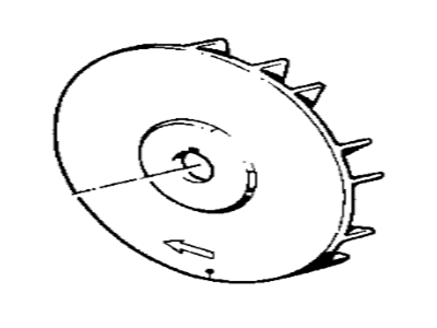 BMW 12-31-1-735-306 Fan Wheel