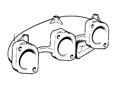 BMW 11-62-1-710-834 Exhaust Manifold, Front