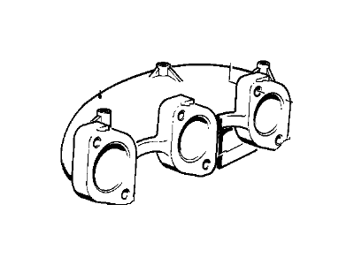 BMW 11-62-1-710-825 Exhaust Manifold, Rear