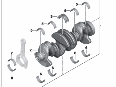 BMW 11-21-2-212-762 Crankshaft