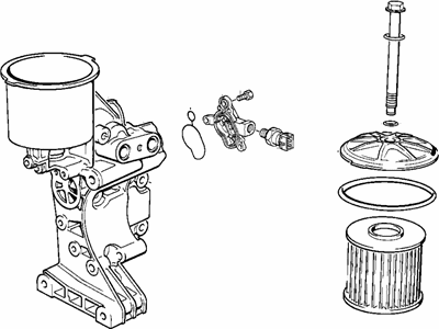 BMW 11-42-1-738-640 Support With Oil Filter