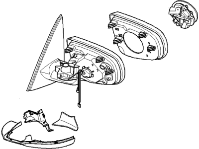 BMW 51-16-7-247-265 M Exterior Mirror, Left