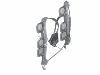 BMW 51-35-4-876-379 WINDOW LIFTER WITHOUT MOTOR