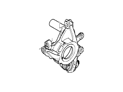 BMW 33-32-1-090-747 Wheel Carrier, Rear Left