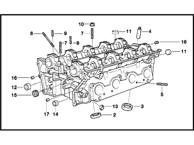 BMW 11-12-1-702-374 Cylinder Head Left