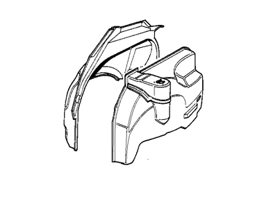 BMW 41-14-1-948-108 Rear Right Wheelhouse