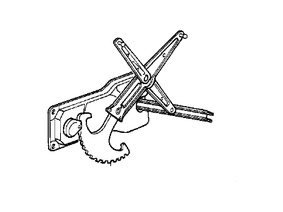 BMW 51-34-1-944-071 Rear Left Window Regulator