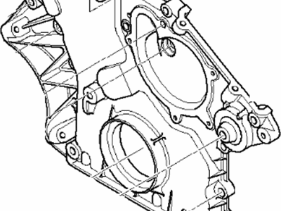 BMW 11-14-7-513-438 Timing Case Cover, Bottom